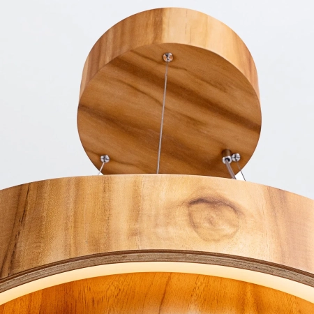 Średnia lampa wisząca LED Horizon QN-HORIZON-RING-LED-60-TEAK - Quintiesse