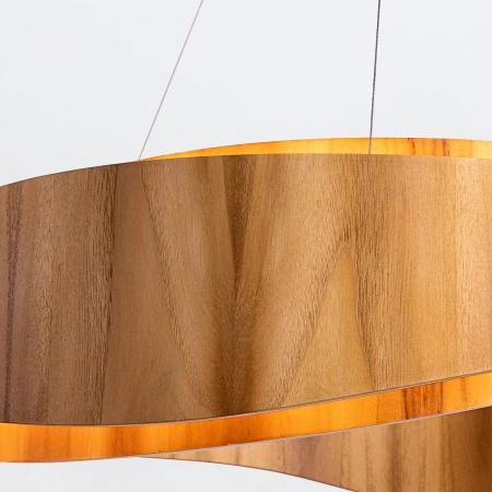 Duża lampa wisząca LED Horizon QN-HORIZON-RING-LED-80-TEAK - Quintiesse
