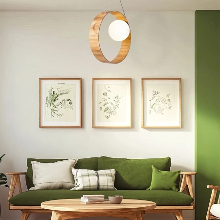 Lampa wisząca Sfera - 1 źródło światła QN-SFERA-1P-TEAK - Quintiesse