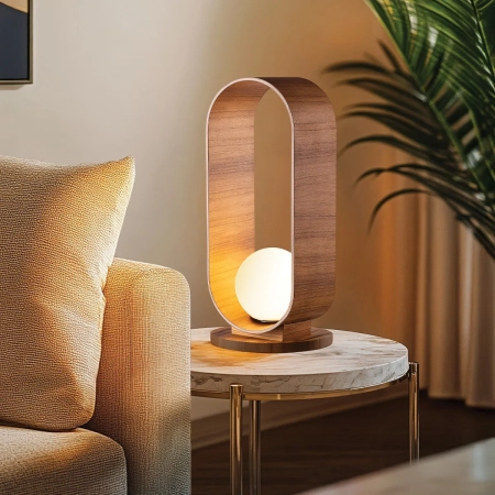 Lampa stołowa Sfera QN-SFERA-TL-L-TEAK - Quintiesse