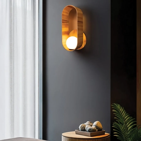 Kinkiet Sfera QN-SFERA-WB-L-TEAK - Quintiesse