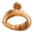 Średnia lampa wisząca LED Horizon QN-HORIZON-RING-LED-60-TEAK - Quintiesse