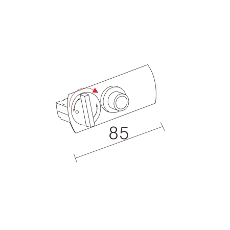 Adapter do szyn wiszących 1-circuit HT-303U/WU - Italux