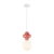 Lampa wisząca czerwono-biała szklana PND-94331-1S-RED z serii Latera - Lampy Italux