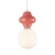 Lampa wisząca czerwono-biała szklana PND-94331-1S-RED z serii Latera - Lampy Italux