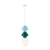 Lampa wisząca szklana wielokolorowa PND-94331A-1S-MLTI z serii Latera - Lampy Italux