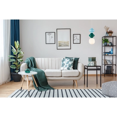 Lampa wisząca szklana wielokolorowa PND-94331A-1S-MLTI z serii Latera - Lampy Italux