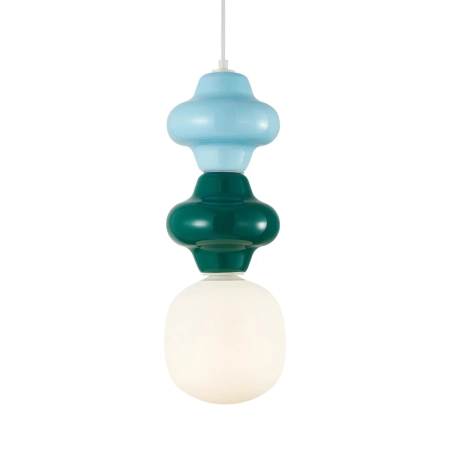 Lampa wisząca szklana wielokolorowa PND-94331A-1S-MLTI z serii Latera - Lampy Italux