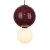 Lampa wisząca szklana bordowo-fioletowa PND-95221-1L-PRP z serii Pieve - Lampy Italux