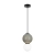 Lampa wisząca szklana kulista szaro-biała PND-95221-1S-GR z serii Pieve - Lampy Italux