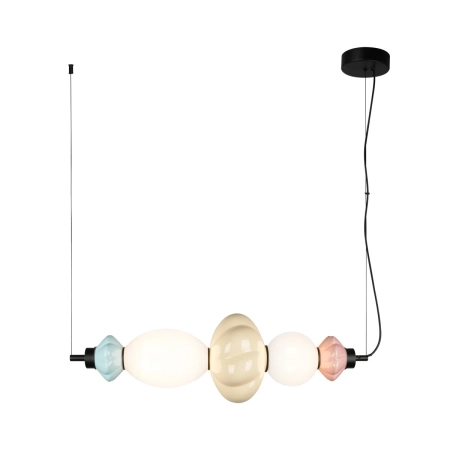Lampa wisząca szklana wielokolorowa 66cm PND-94721-2A-MLTI z serii Tordi - Lampy Italux