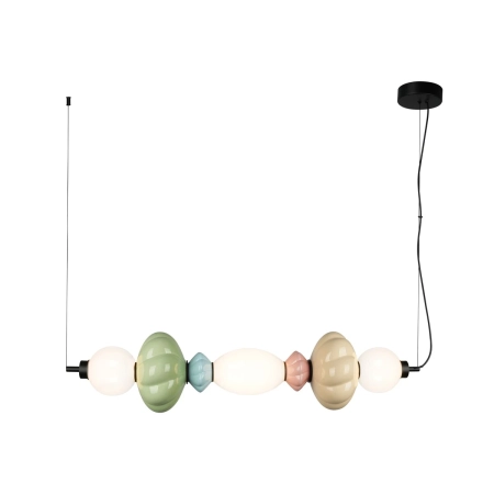 Lampa wisząca multikolor szklana 90cm PND-94721-3A-MLTI z serii Tordi - Lampy Italux