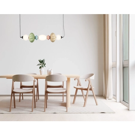 Lampa wisząca multikolor szklana 90cm PND-94721-3A-MLTI z serii Tordi - Lampy Italux