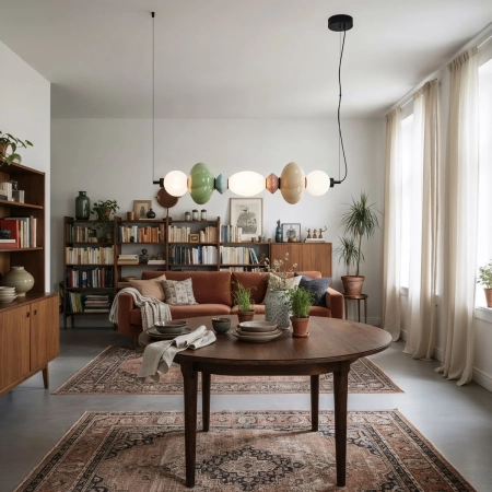 Lampa wisząca multikolor szklana 90cm PND-94721-3A-MLTI z serii Tordi - Lampy Italux