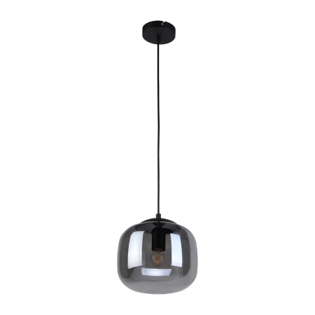 Lampa wisząca czarna ze szklanym kloszem PND-67705-1-BK-SG z serii Calto - Lampy Italux