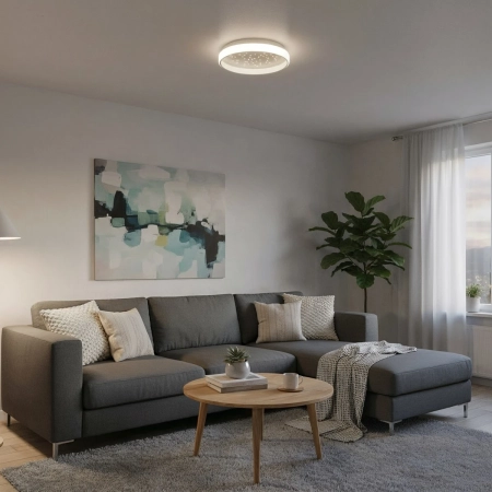 Plafon LED okrągły biały 40cm PLF-3232-WH z serii MARTIS - Lampy Italux