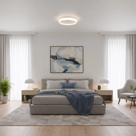 Plafon LED okrągły biały 40cm PLF-3232-WH z serii MARTIS - Lampy Italux