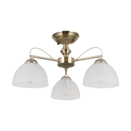 Lampa wisząca mosiężna 3-punktowa z kloszami PND-40623-3-AB z serii Moreti - Lampy Italux