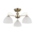 Lampa wisząca mosiężna 3-punktowa z kloszami PND-40623-3-AB z serii Moreti - Lampy Italux