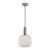 Lampa wisząca szklana prążkowana srebrna PND-31981-1S-SC-WH z serii Penzi - Lampy Italux
