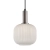 Lampa wisząca szklana prążkowana srebrna PND-31981-1S-SC-WH z serii Penzi - Lampy Italux