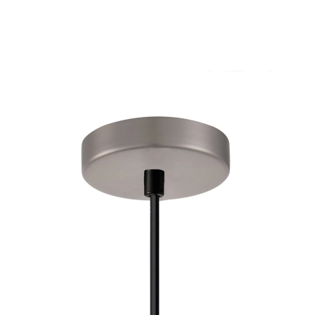 Lampa wisząca szklana prążkowana srebrna PND-31981-1S-SC-WH z serii Penzi - Lampy Italux