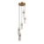 Lampa wisząca złota szklana 5-punktowa PND-40760-5-HBR z serii Taraso - Lampy Italux