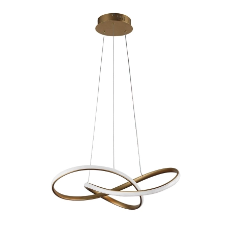 Lampa wisząca LED złota okrągła 50cm PND-19221C-GD z serii Consa - Lampy Italux