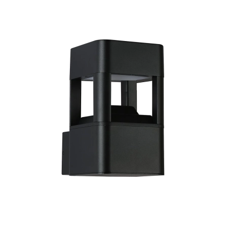 Kinkiet zewnętrzny aluminiowy czarny kwadratowy OWL-5215-3K z serii Foleda - Lampy Italux