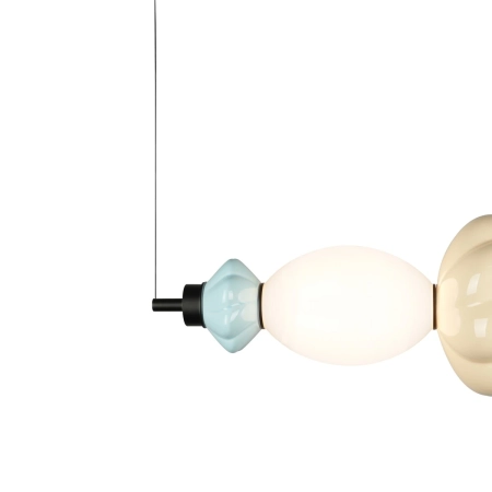 Lampa wisząca szklana wielokolorowa 66cm PND-94721-2A-MLTI z serii Tordi - Lampy Italux