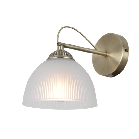 Kinkiet mosiężny z matowym kloszem WL-40623-1-AB z serii Moreti - Lampy Italux
