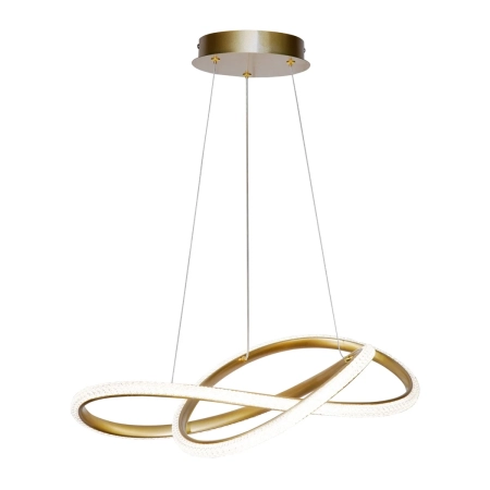 Lampa wisząca LED złota okrągła 60cm PND-64728-GD z serii Almera - Lampy Italux