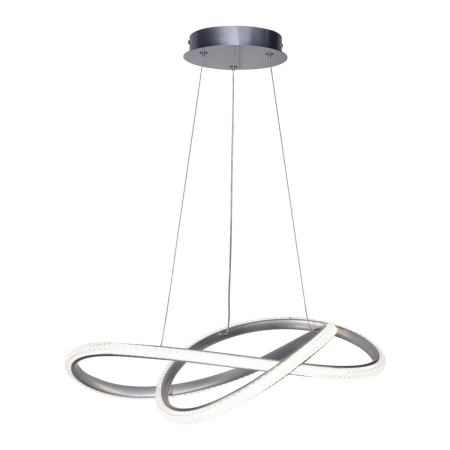 Lampa wisząca LED srebrna okrągła 60cm PND-64728-SILV z serii Almera - Lampy Italux