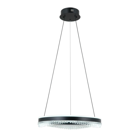 Lampa wisząca LED czarna okrągła 50cm PND-34535-M-BK z serii MORTE - Lampy Italux