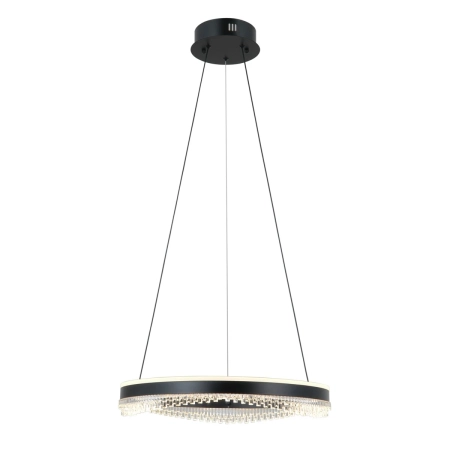 Lampa wisząca LED czarna okrągła 50cm PND-34535-M-BK z serii MORTE - Lampy Italux