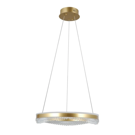 Lampa wisząca LED złota okrągła 50cm PND-34535-M-GD z serii MORTE - Lampy Italux