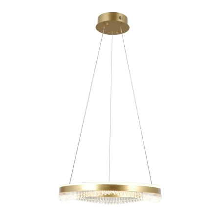 Lampa wisząca LED złota okrągła 50cm PND-34535-M-GD z serii MORTE - Lampy Italux