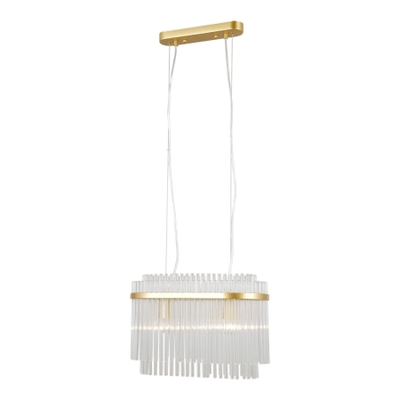 Lampa wisząca złota szklana 2-punktowa PND-40929-2A-GD z serii Bonte - Lampy Italux