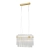 Lampa wisząca złota szklana 2-punktowa PND-40929-2A-GD z serii Bonte - Lampy Italux