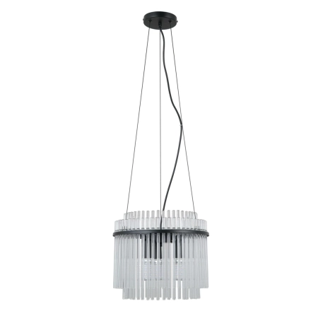 Lampa wisząca czarna szklana 3-punktowa PND-40929-3A-BK z serii Bonte - Lampy Italux