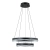 Lampa wisząca LED czarna dwupoziomowa 60cm PND-34535-2L-BK z serii Morte - Lampy Italux
