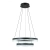 Lampa wisząca LED czarna dwupoziomowa 60cm PND-34535-2L-BK z serii Morte - Lampy Italux