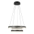 Lampa wisząca LED czarna dwupoziomowa 60cm PND-34535-2L-BK z serii Morte - Lampy Italux