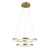 Lampa wisząca złota dwupierścieniowa LED 60cm PND-34535-2L-GD z serii Morte - Lampy Italux