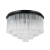 Plafon szklany czarny 9-punktowy 50cm PLF-40931-9A-BK z serii Naute - Lampy Italux