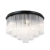 Plafon szklany czarny 9-punktowy 50cm PLF-40931-9A-BK z serii Naute - Lampy Italux