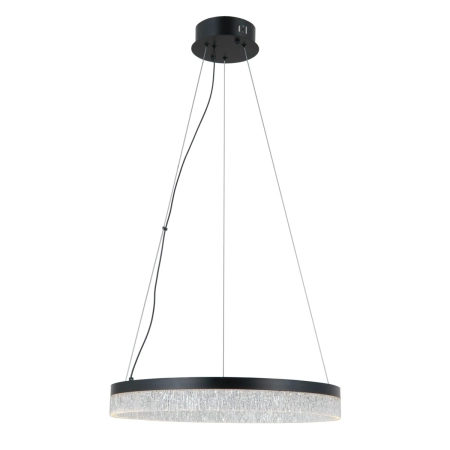 Lampa wisząca LED czarna okrągła 50cm PND-34533-M-BK z serii Pantal - Lampy Italux