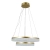 Lampa wisząca złota dwupierścieniowa LED 60cm PND-34533-2L-GD z serii PANTAL - Lampy Italux