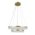 Lampa wisząca złota dwupierścieniowa LED 60cm PND-34533-2L-GD z serii PANTAL - Lampy Italux