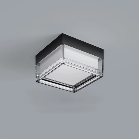 Plafon kwadratowy czarny LED IP65 PLF-53628-BK z serii NEFIS - Lampy Italux